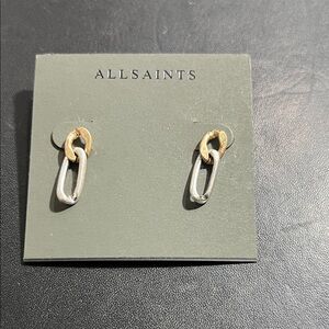 All Saints Gold and Silver Earrings